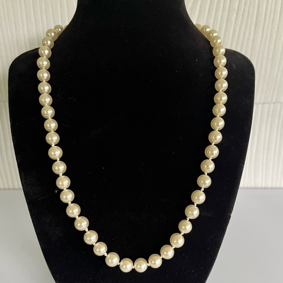 Jewelry Vintage 95 Long Faux Pearl Necklace Poshmark